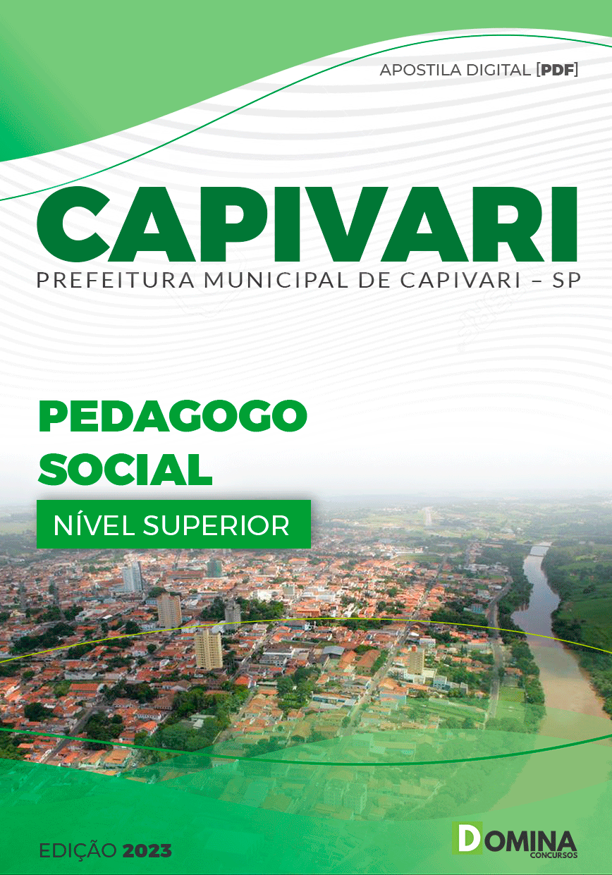 Apostila Concurso Pref Capivari SP 2023 Pedagogo Social