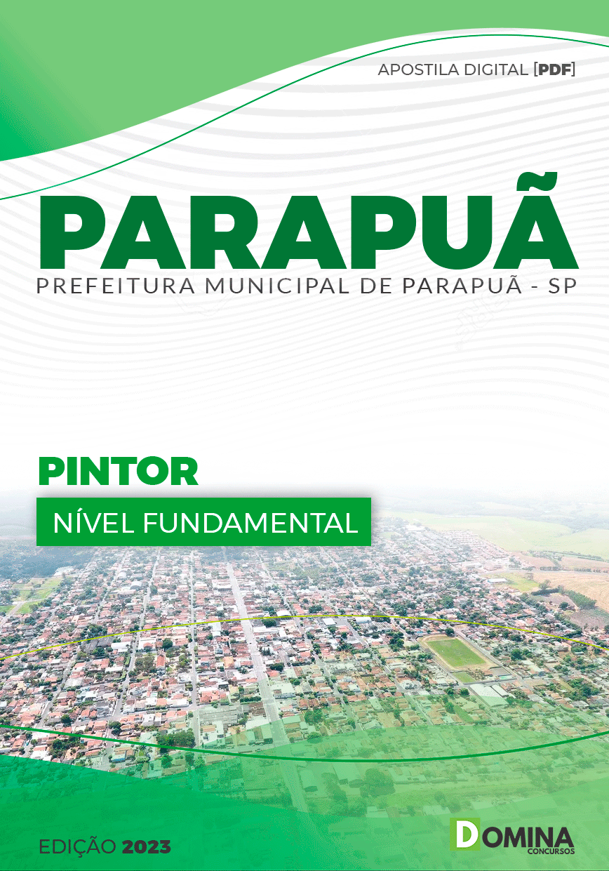 Apostila Digital Concurso Pref Parapuã SP 2023 Pintor