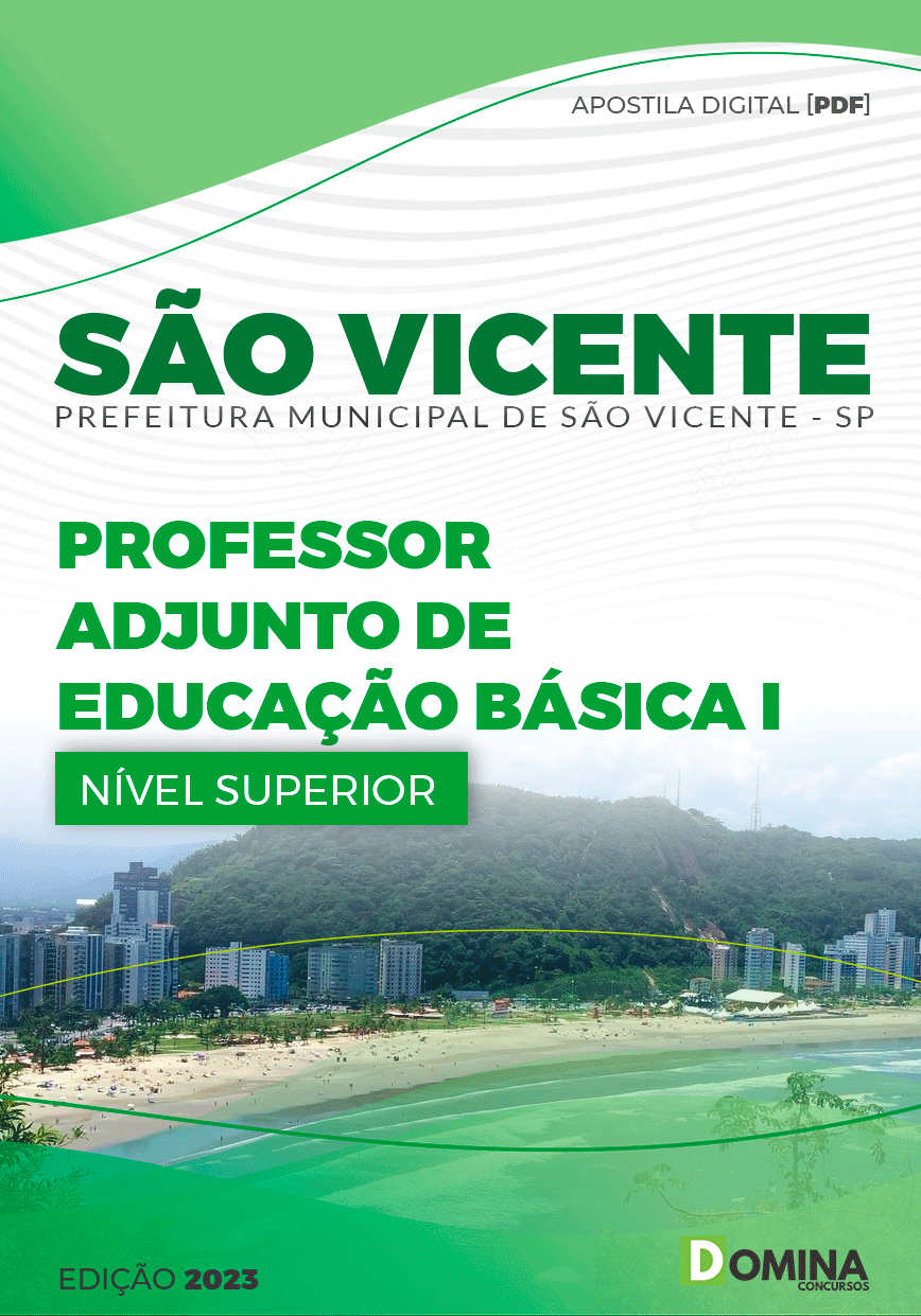 Apostila Pref São Vicente SP 2023 Professor Adjunto I
