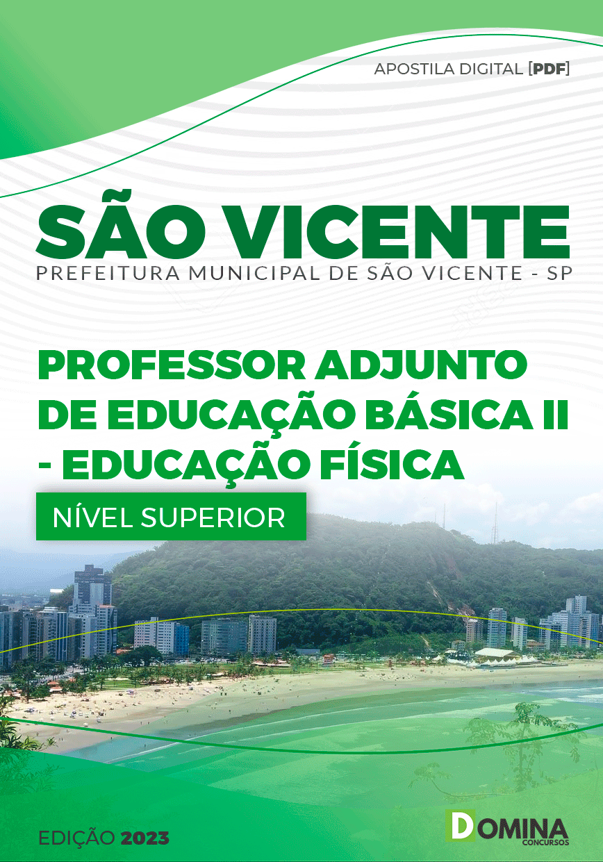 Apostila Pref São Vicente SP 2023 Professor Adjunto II Educação Física