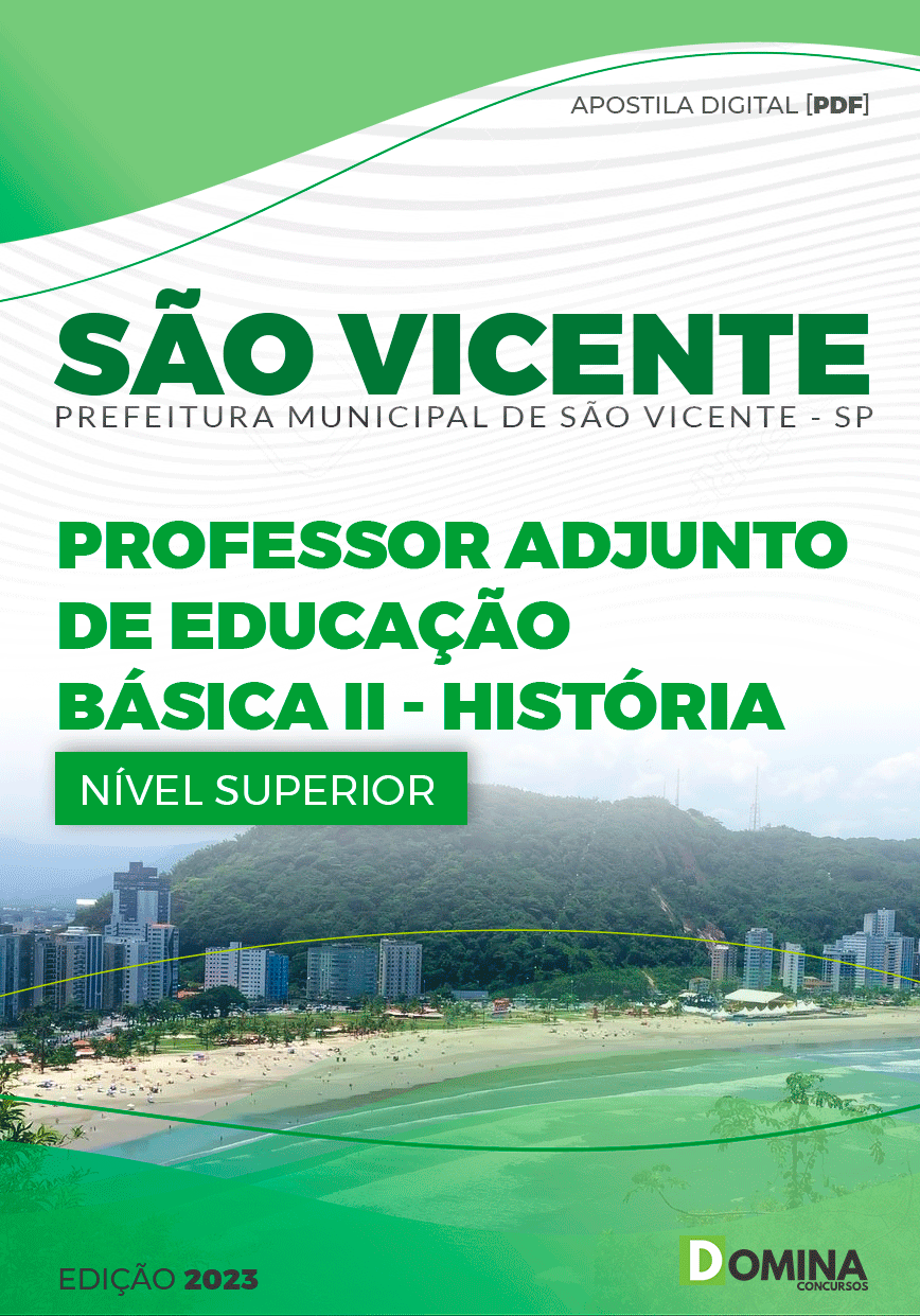 Apostila Pref São Vicente SP 2023 Professor Adjunto II História
