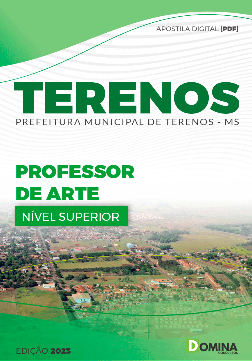 Apostila Pref Terenos MS 2023 Professor Artes