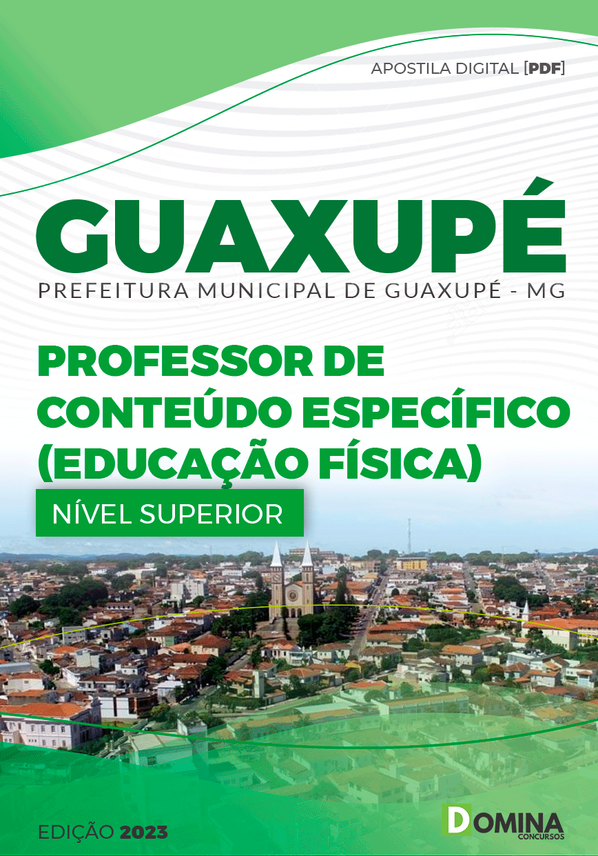 Apostila Pref Guaxupé MG 2023 Professor Educação Física