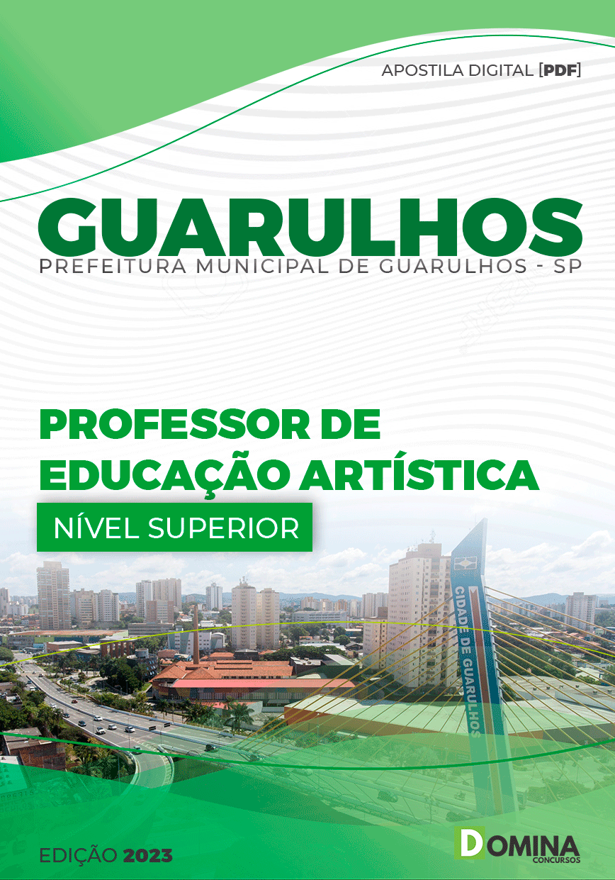 Apostila Pref Guarulhos SP 2023 Professor Educação Artística