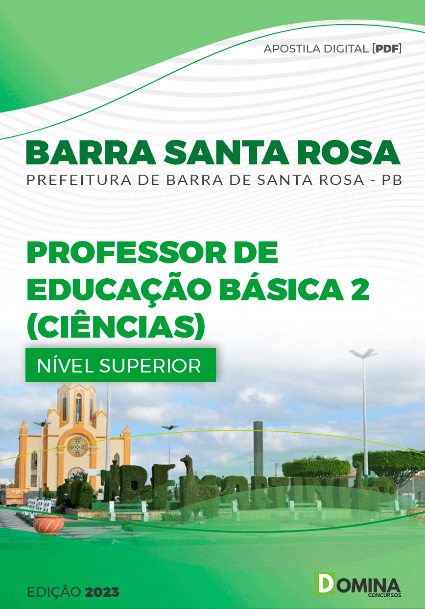 Apostila Pref Barra Santa Rosa PB 2023 Professor Ed II Ciências