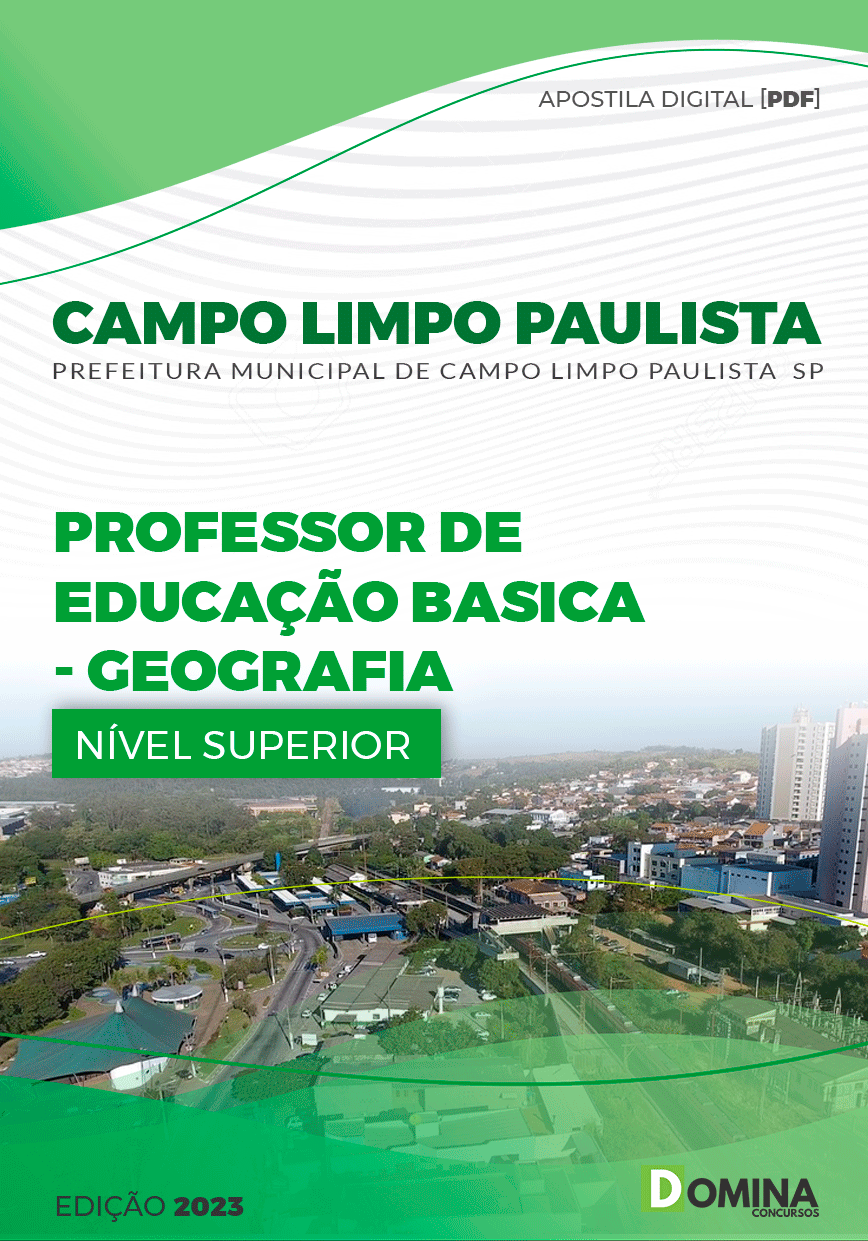 Apostila Pref Limpo Paulista SP 2023 Professor II Geografia