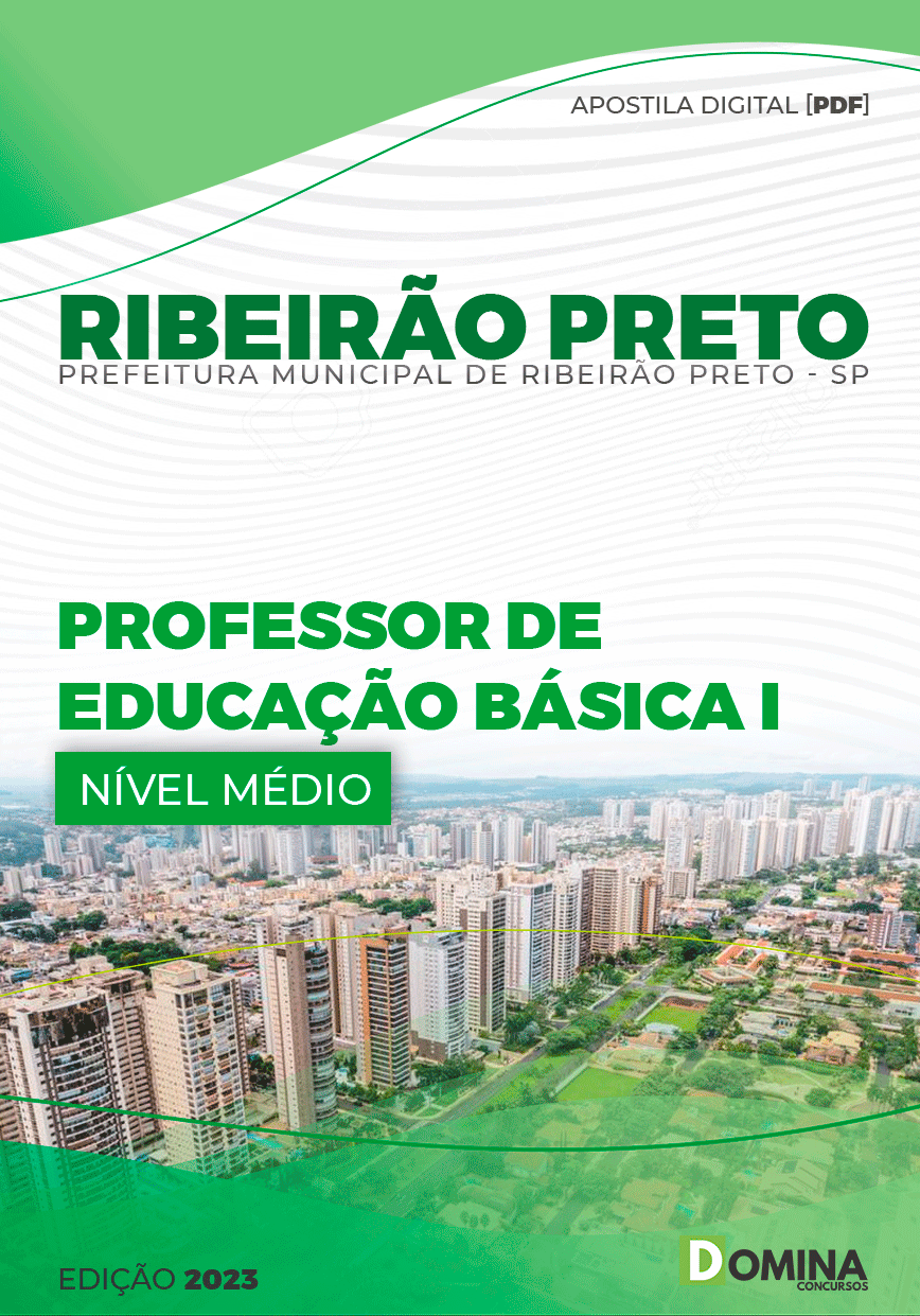 Apostila Pref Ribeirão Preto SP 2023 Professor Educação Básica I