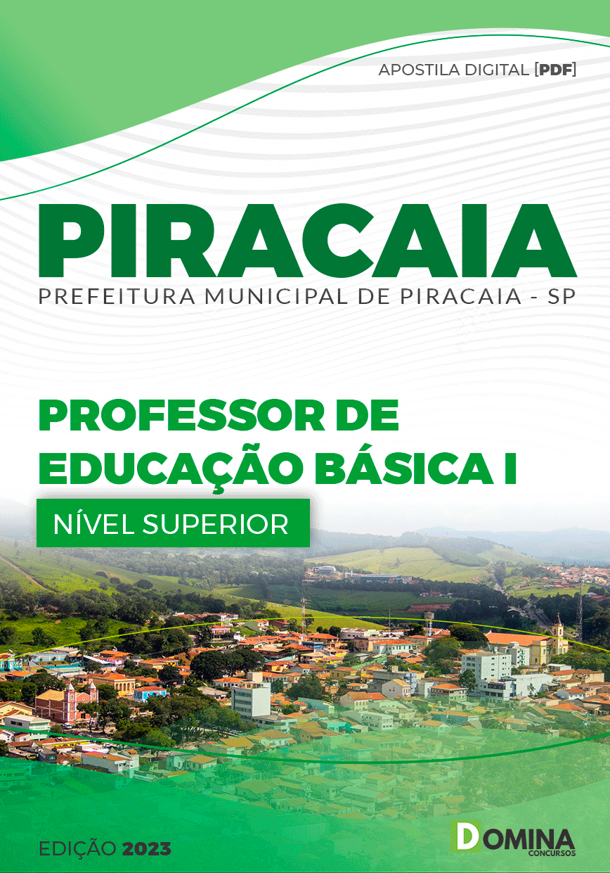 Apostila Pref Piracaia SP 2023 Professor Educação Básica I
