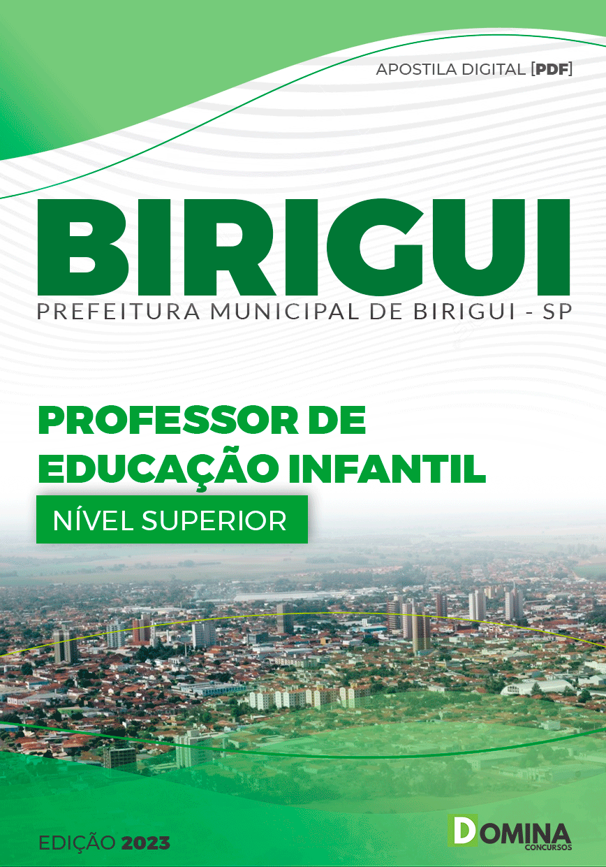 Apostila Pref Birigui SP 2023 Professor Educação Infantil