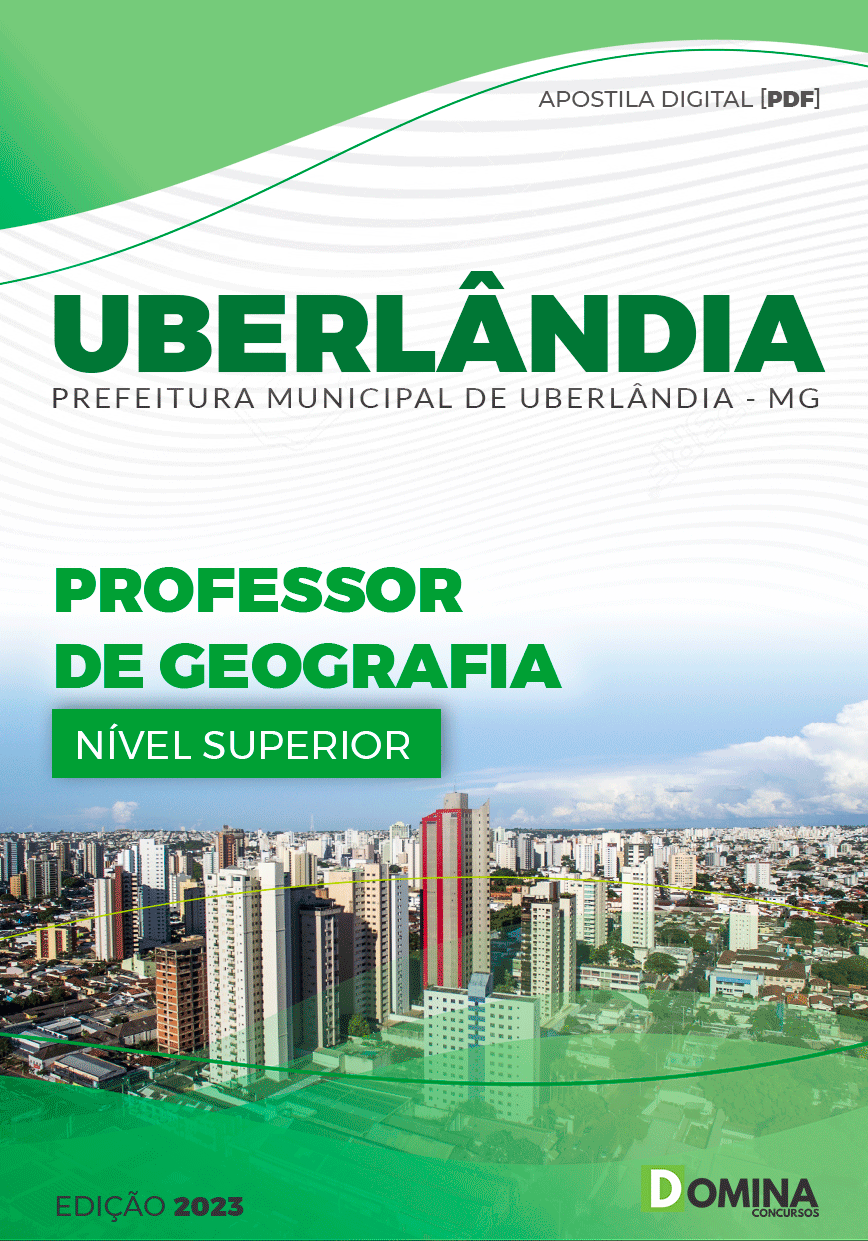 Apostila Pref Uberlândia MG 2023 Professor Geografia