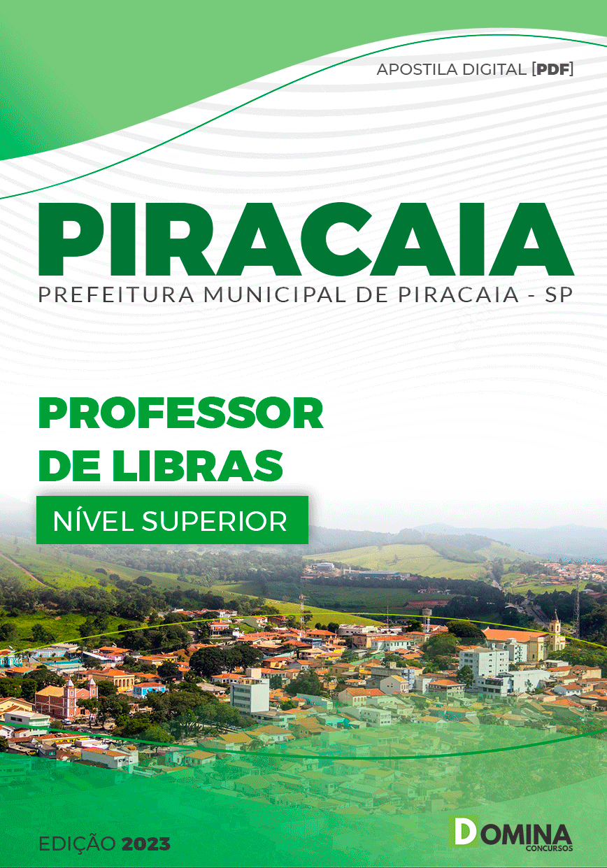 Apostila Concurso Pref Piracaia SP 2023 Professor Libras