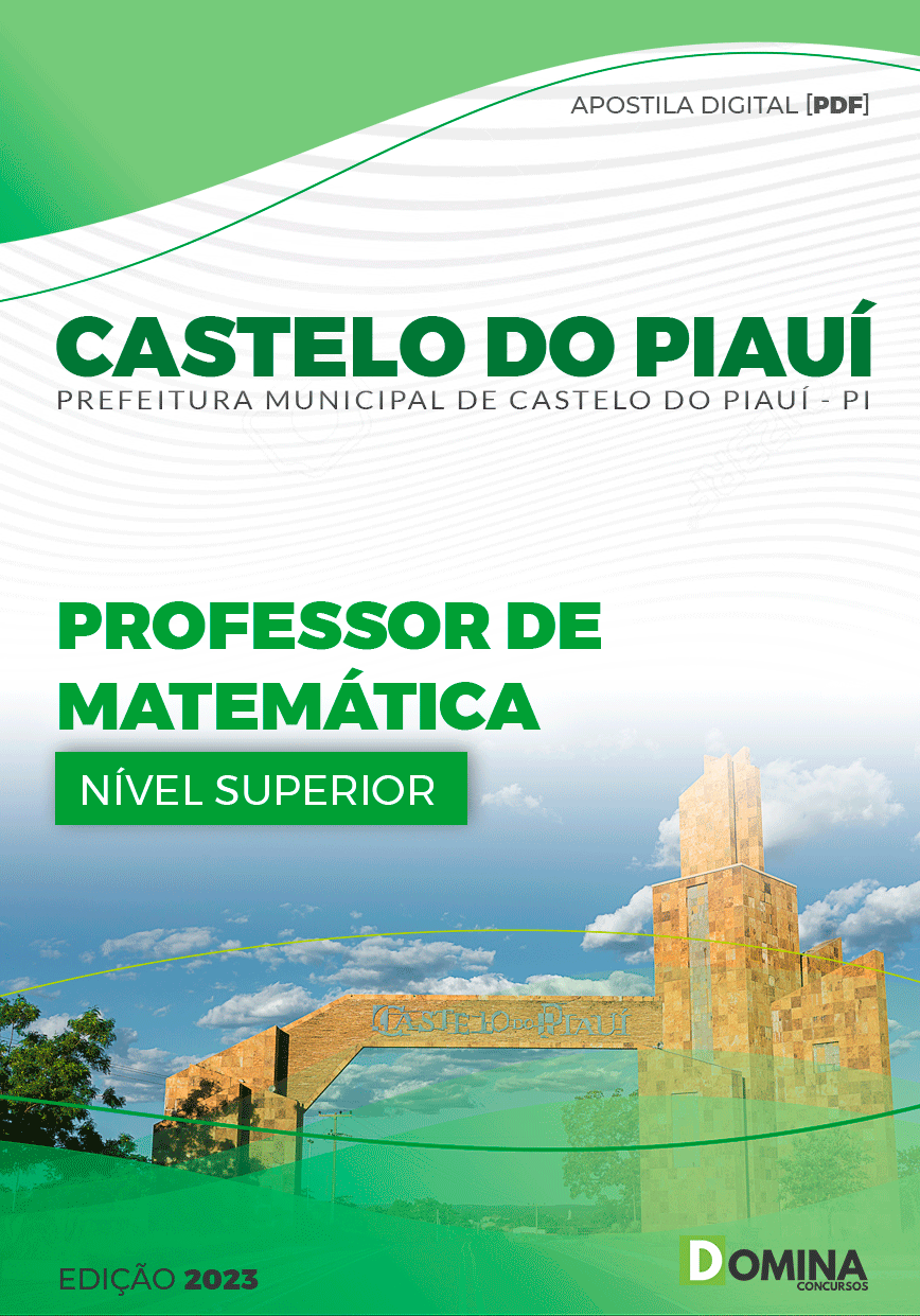 Apostila Pref Castelo do Piauí PI 2023 Professor Matemática