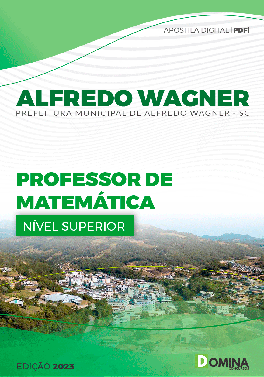 Apostila Pref Alfredo Wagner SC 2023 Professor Matemática