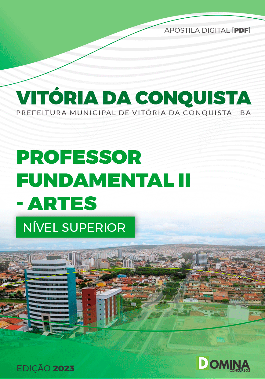 Apostila Pref Vitória Conquista BA 2023 Professor Fund II Artes