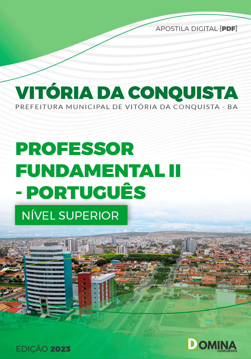 Apostila Pref Vitória Conquista BA 2023 Professor Fund II Português