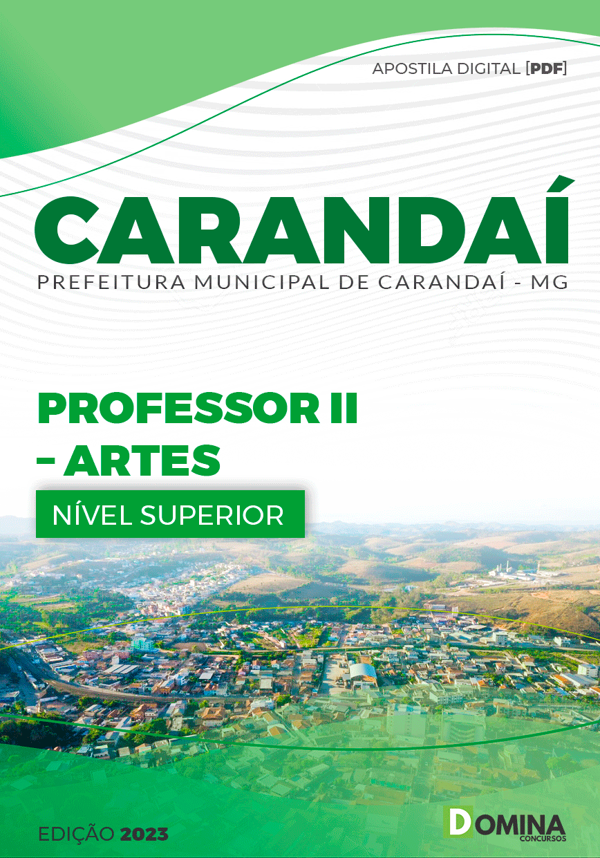 Apostila Concurso Pref Carandaí MG 2023 Professor II Artes