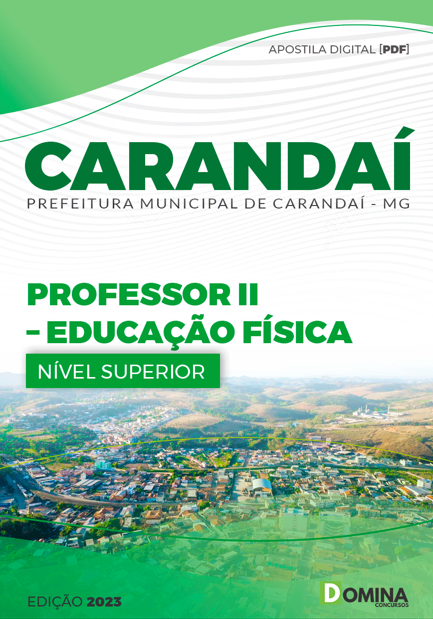 Apostila Concurso Pref Carandaí MG 2023 Professor II Ed Física