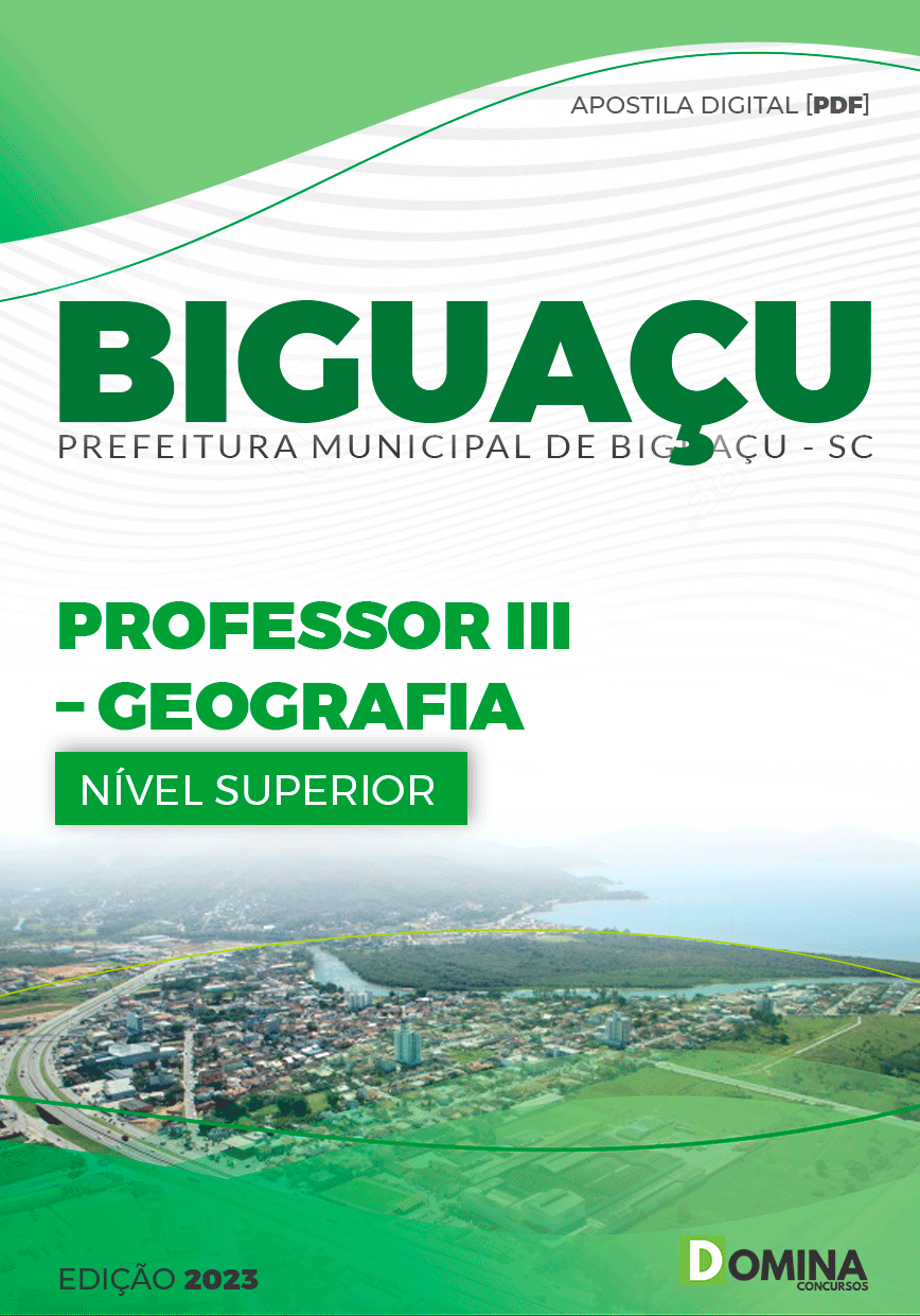 Apostila Pref Biguaçu SC 2023 Professor III Geografia