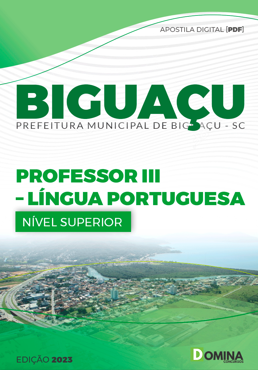 Apostila Pref Biguaçu SC 2023 Professor III Língua Portuguesa