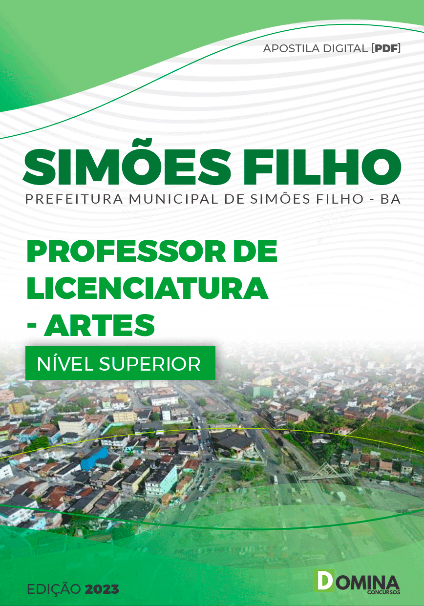 Apostila Pref Simões Filho BA 2023 Professor Licenciatura Artes