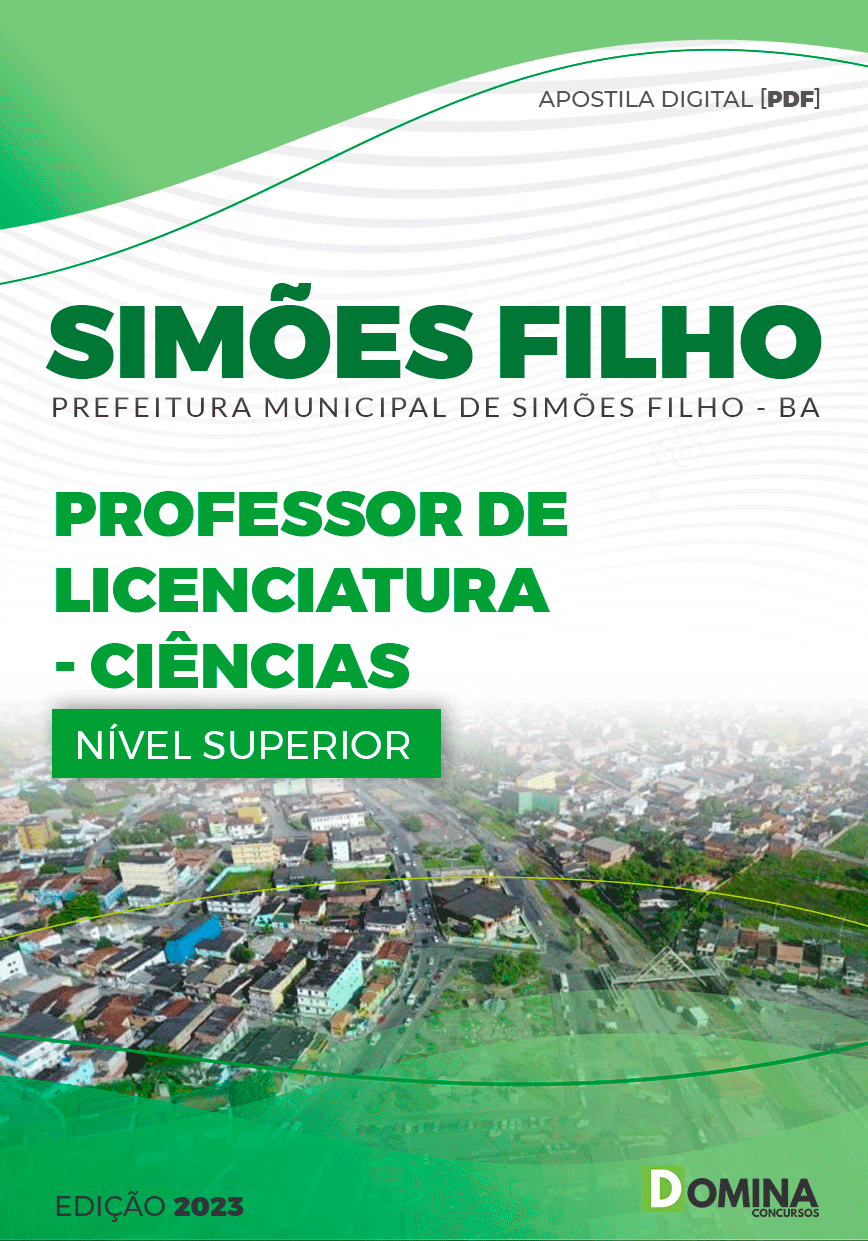 Apostila Pref Simões Filho BA 2023 Professor Licenciatura Ciências