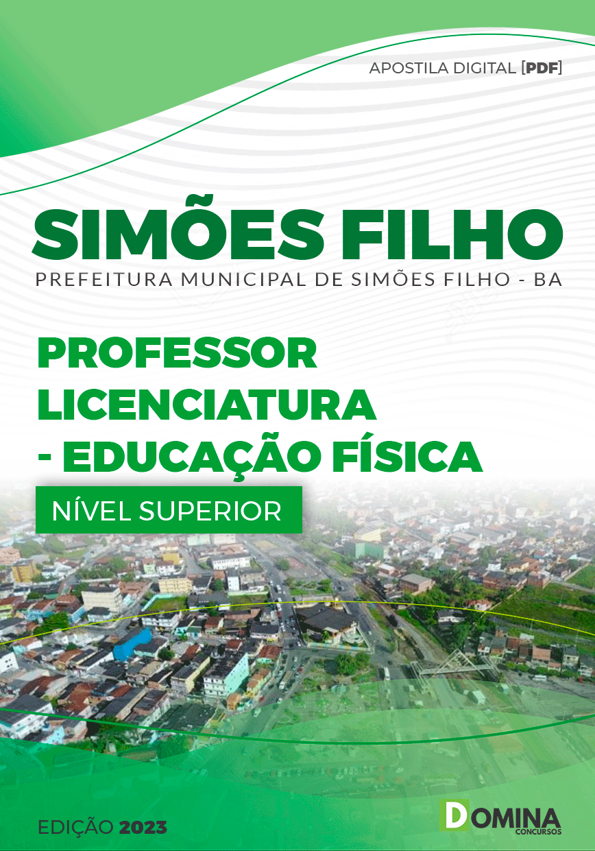 Apostila Pref Simões Filho BA 2023 Professor Licenciatura Educação Física