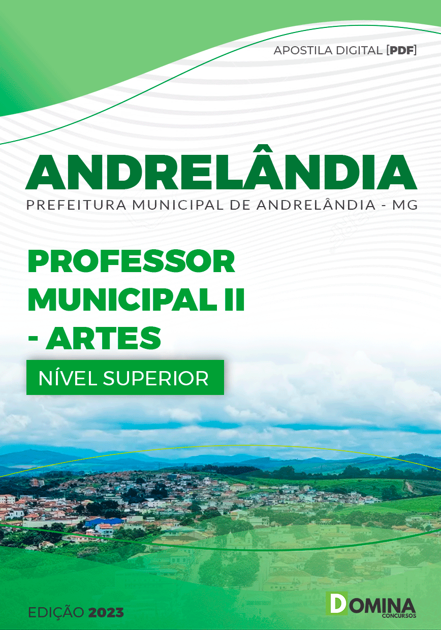 Apostila Pref Andrelândia MG 2023 Professor Municipal II Artes