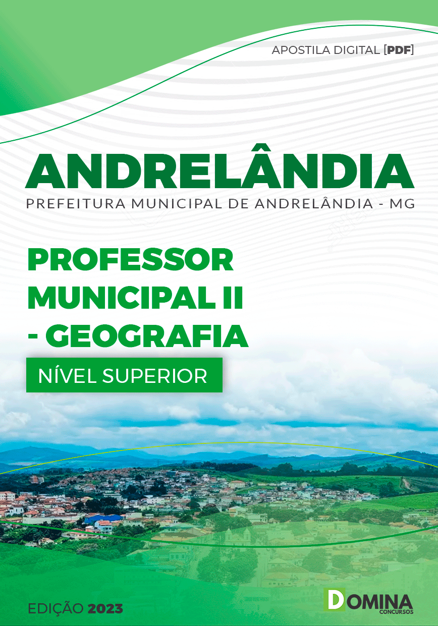 Apostila Pref Andrelândia MG 2023 Professor Municipal II Geografia