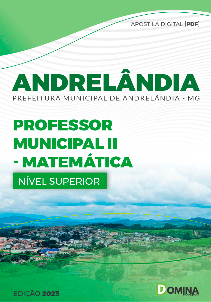 Apostila Pref Andrelândia MG 2023 Professor Municipal II Matemática