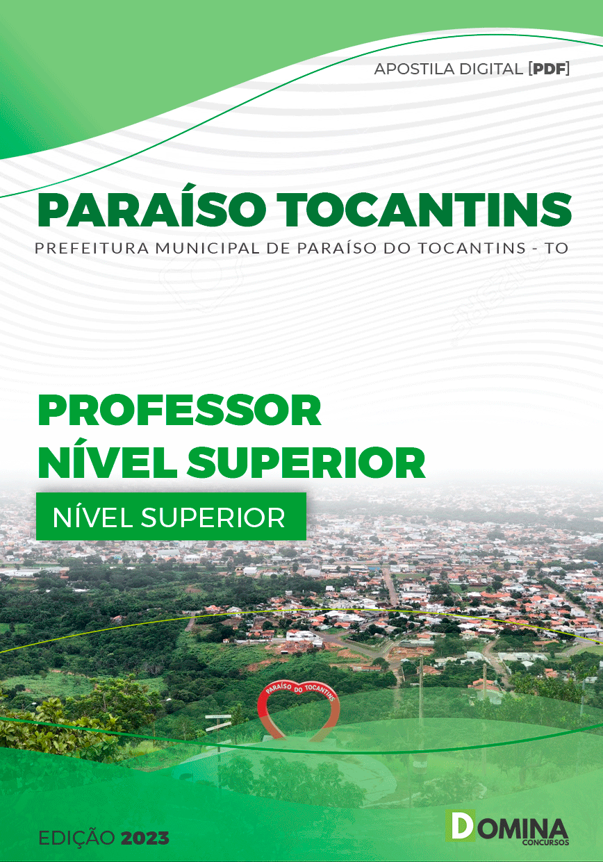 Apostila Pref Paraíso Tocantins TO 2023 Professor Nível Superior