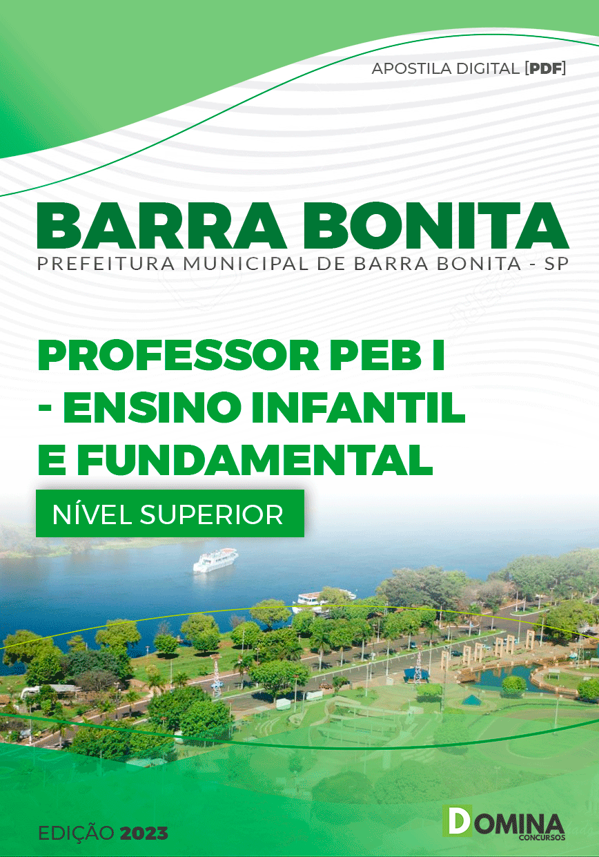 Apostila Pref Barra Bonita SP 2023 Professor PEB I Infantil Fundamental