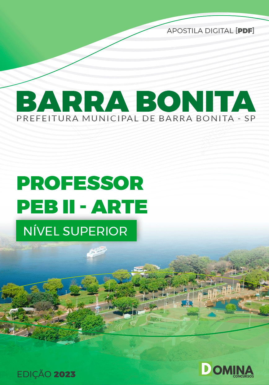 Apostila Pref Barra Bonita SP 2023 Professor PEB II Artes
