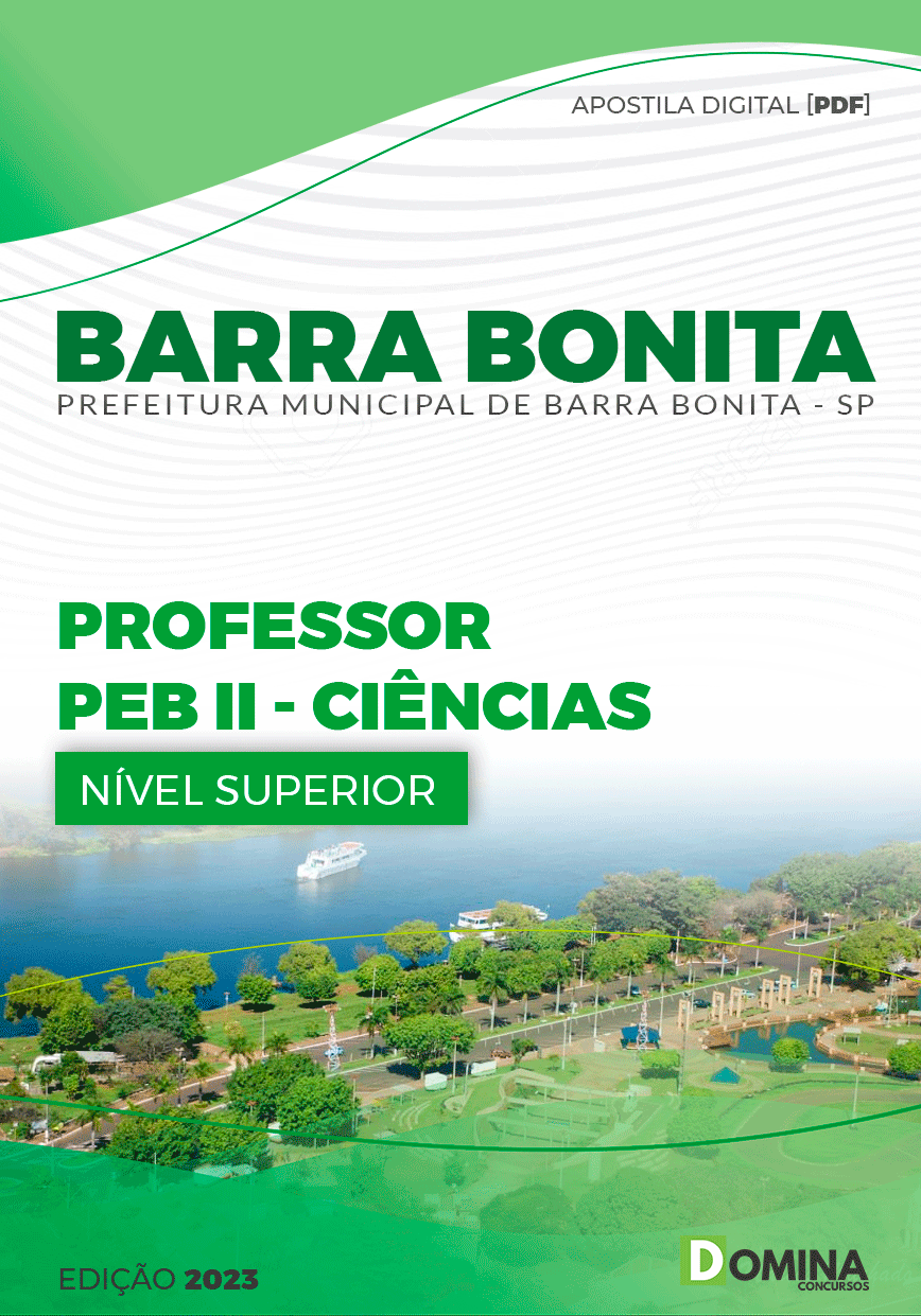 Apostila Pref Barra Bonita SP 2023 Professor PEB II Ciências