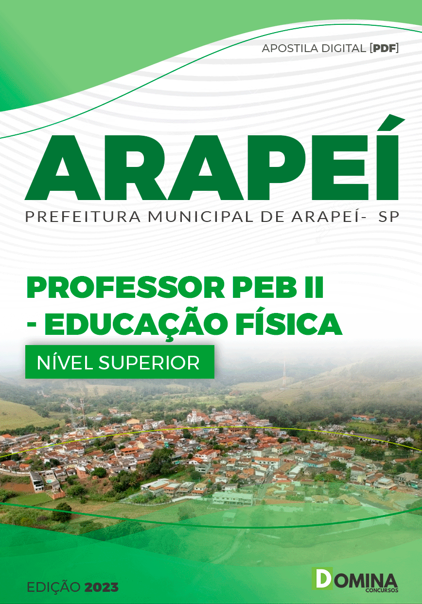 Apostila Pref Arapeí SP 2023 Professor Educação Física