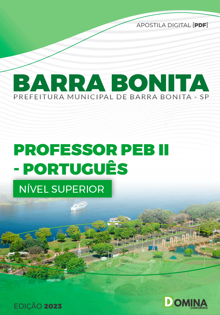 Apostila Pref Barra Bonita SP 2023 Professor PEB II Português