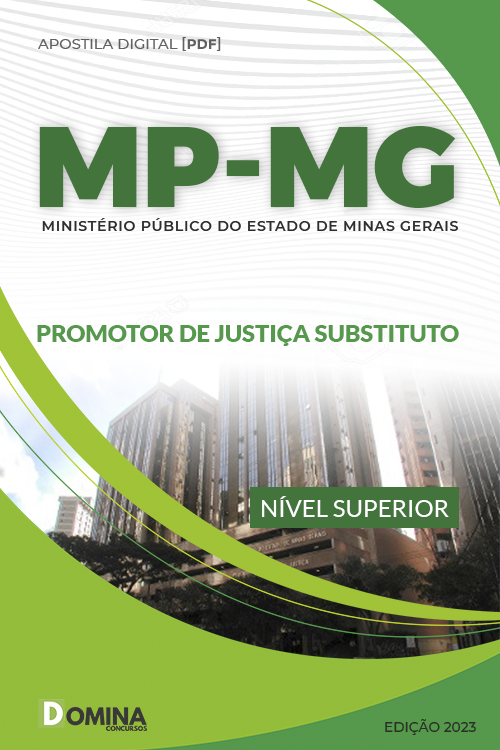 Apostila MP MG 2023 Promotor Justiça Substituto