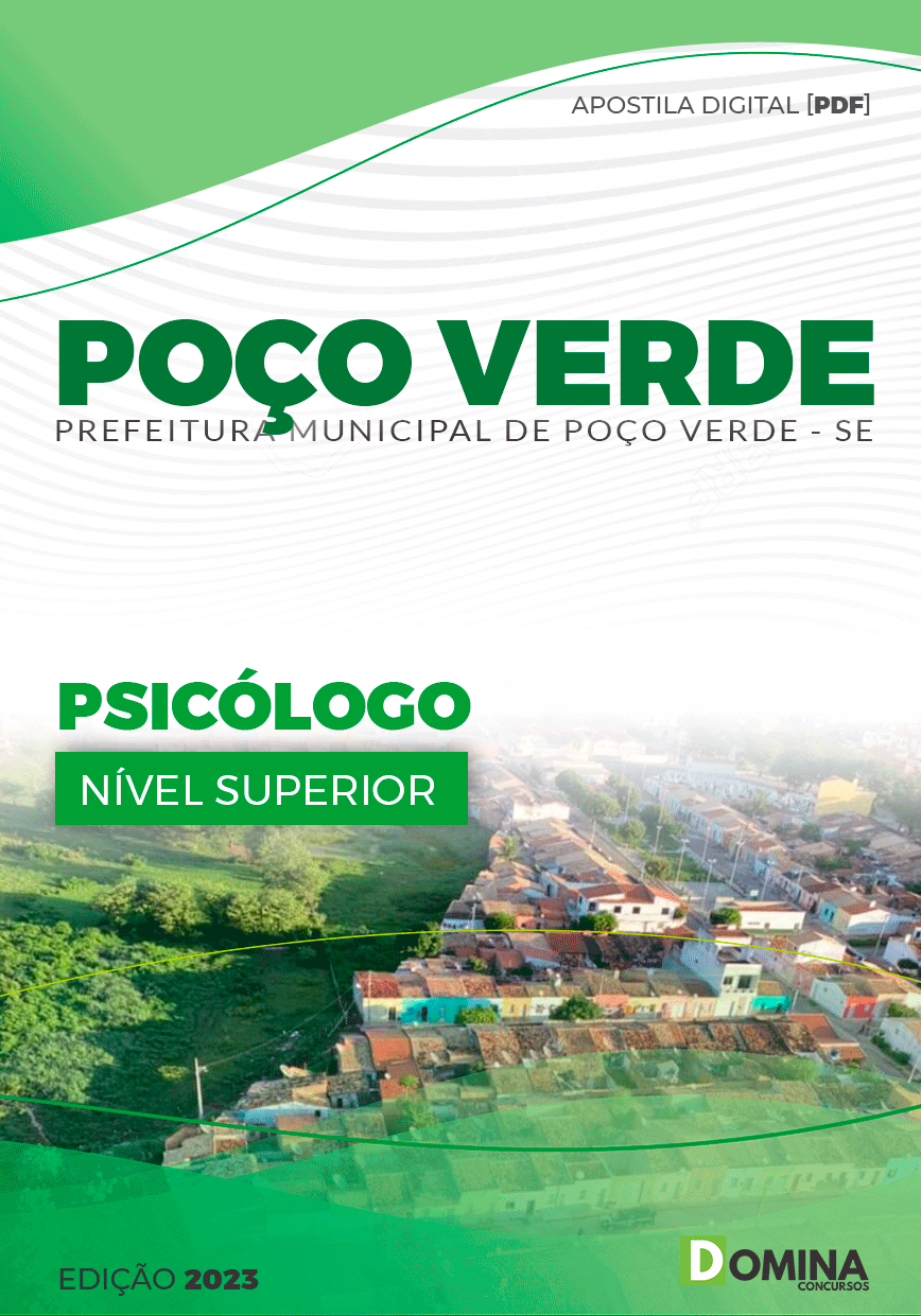 Apostila Concurso Pref Poço Verde SE 2023 Psicólogo