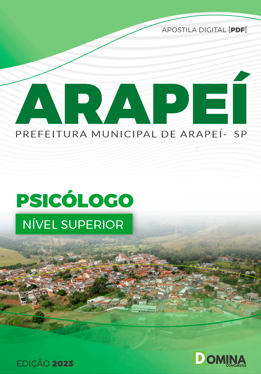 Apostila Concurso Digital Pref Arapeí SP 2023 Psicólogo