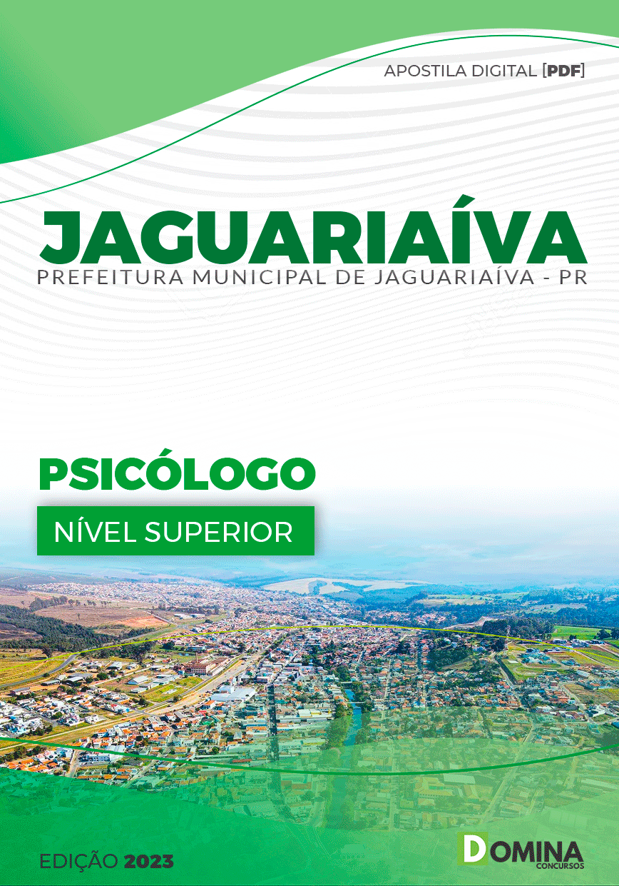 Apostila Concurso Pref Jaguariaíva PR 2023 Psicólogo