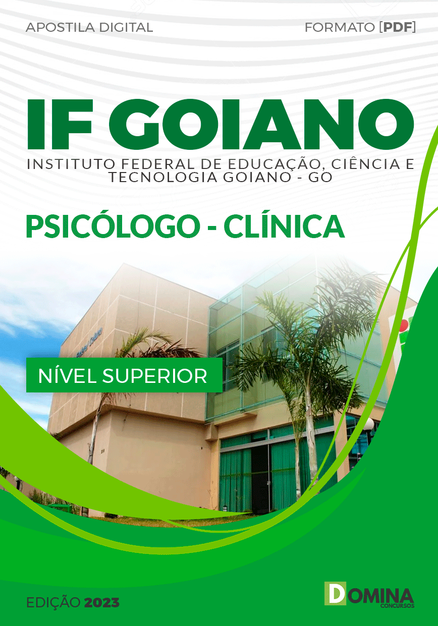 Apostila Digital Concurso IF Goiano GO 2023 Psicólogo