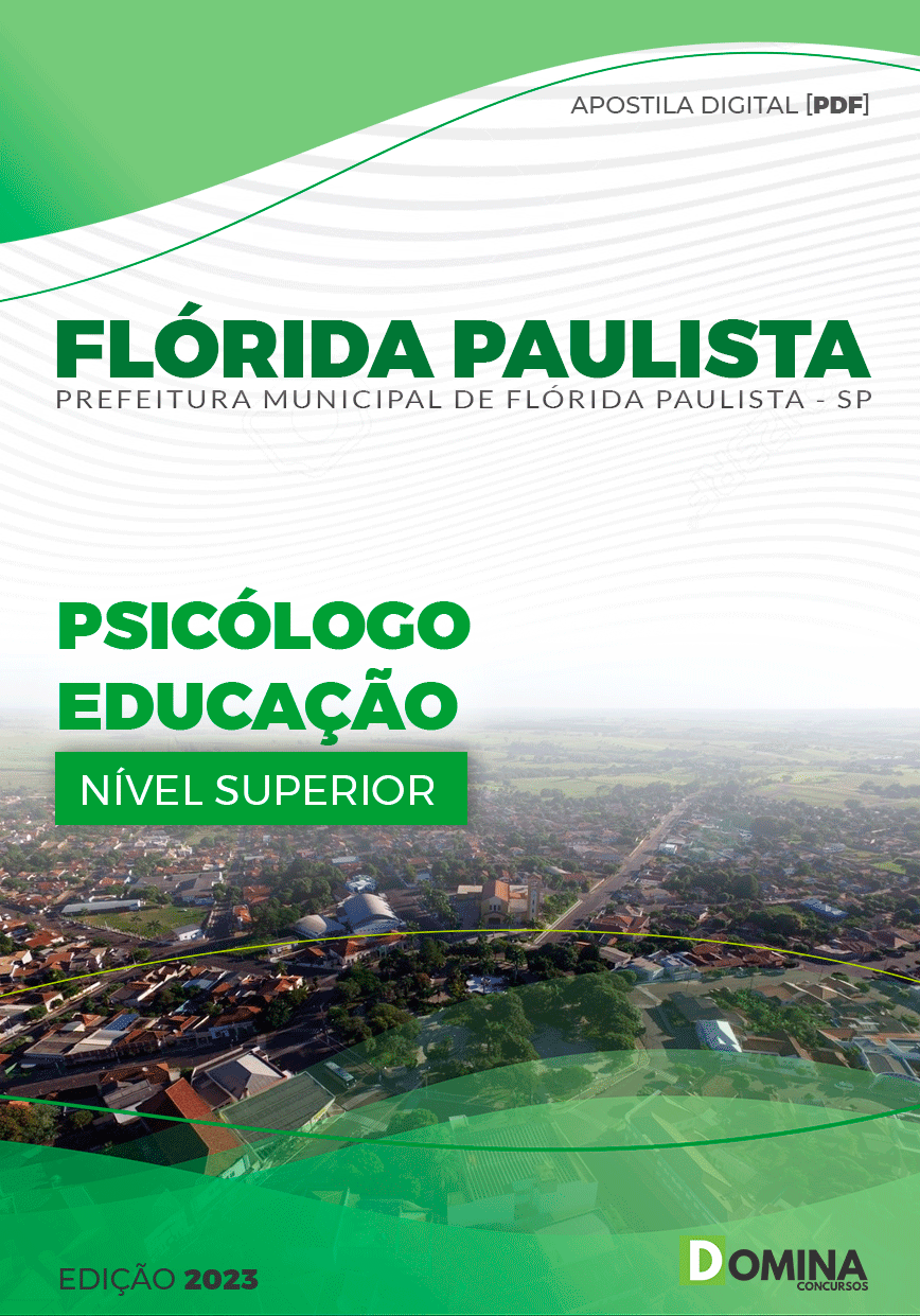 Apostila Pref Flórida Paulista SP 2023 Psicólogo Educação
