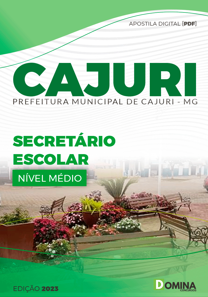 Apostila Concurso Pref Cajuri MG 2023 Secretário Escolar