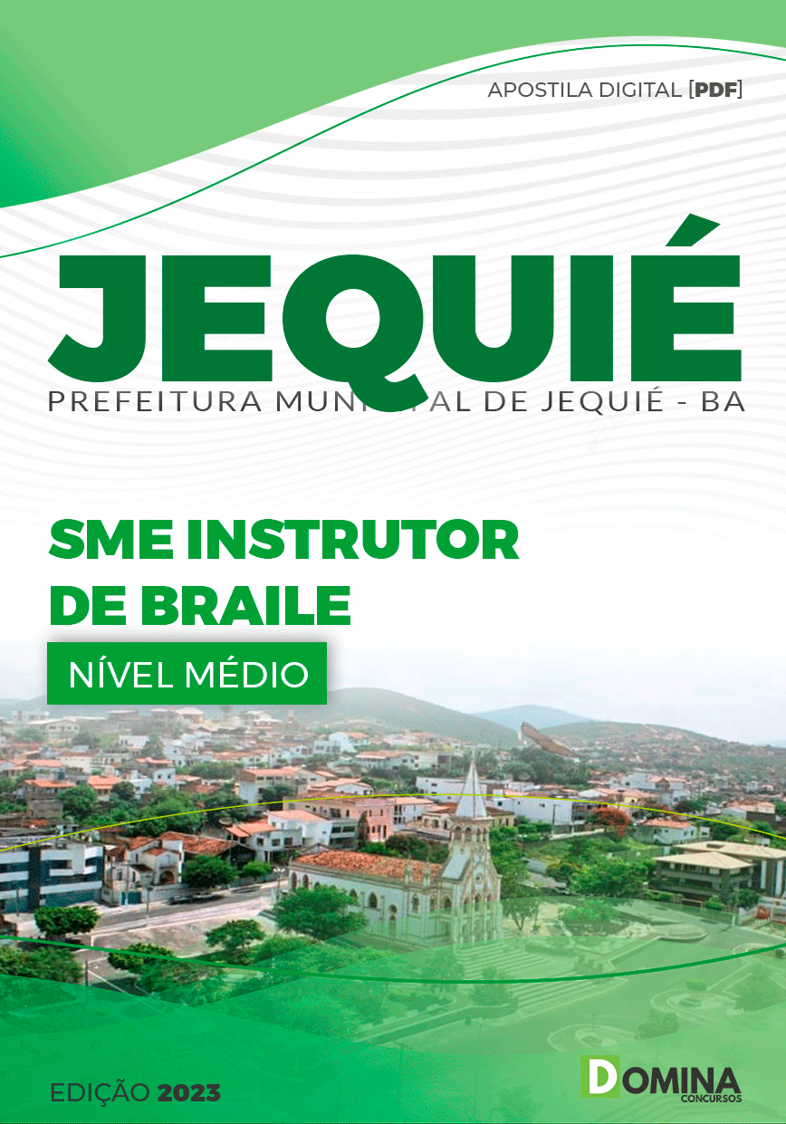 Apostila Digital Pref Jequié BA 2023 Instrutor Braile SME