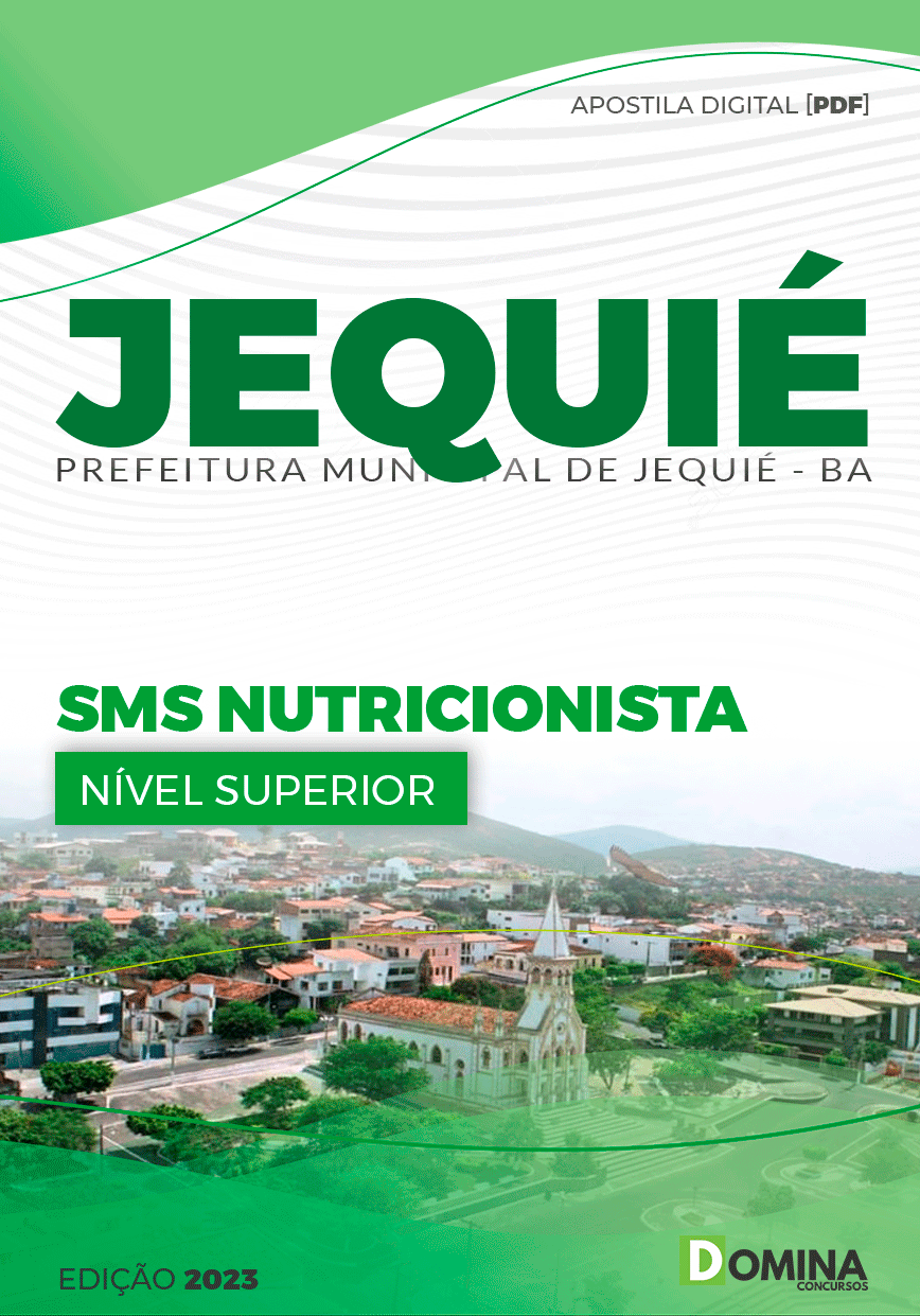 Apostila Pref Jequié BA 2023 Nutricionista SMS