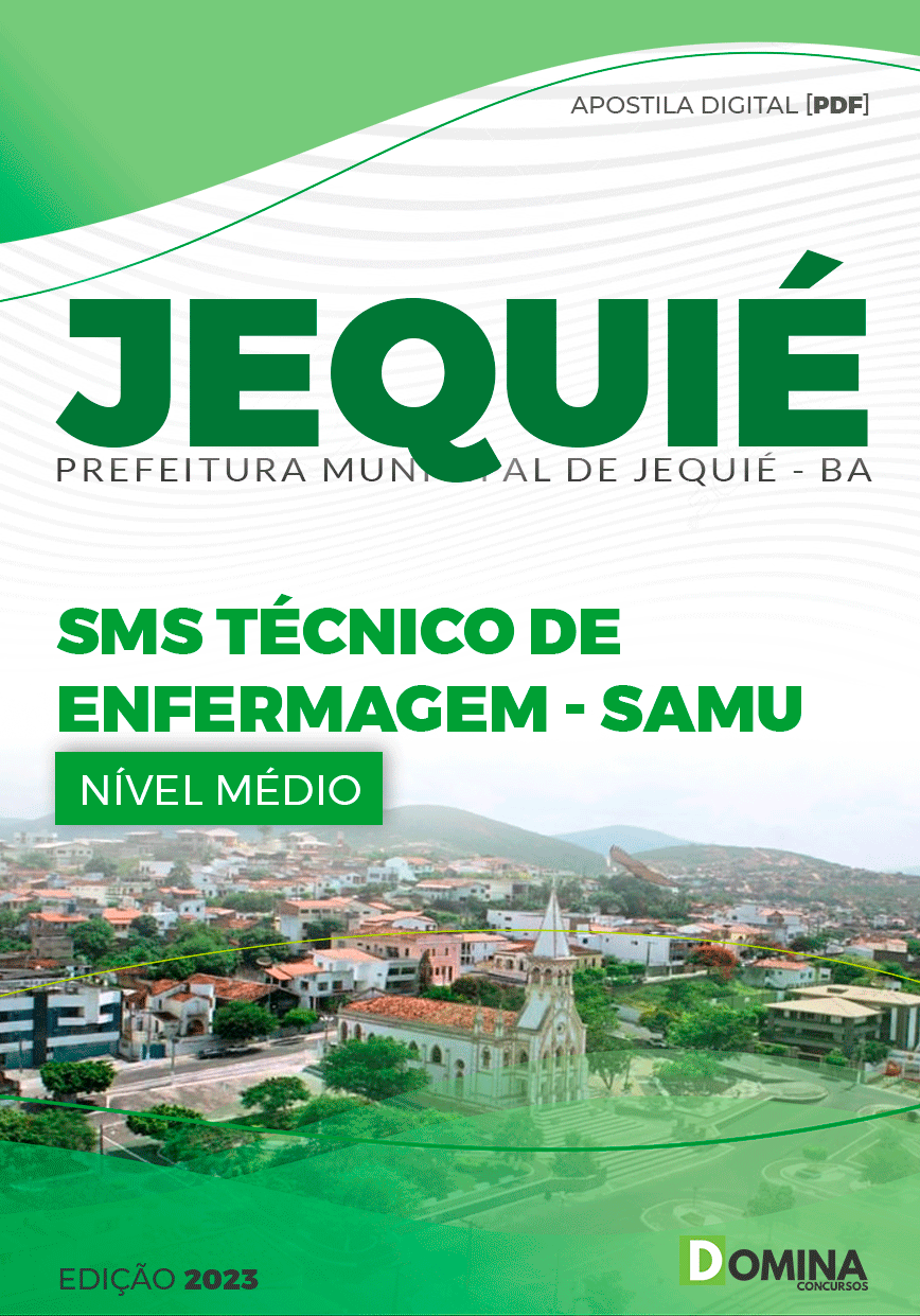 Apostila Pref Jequié BA 2023 Técnico Enfermagem SAMU SMS