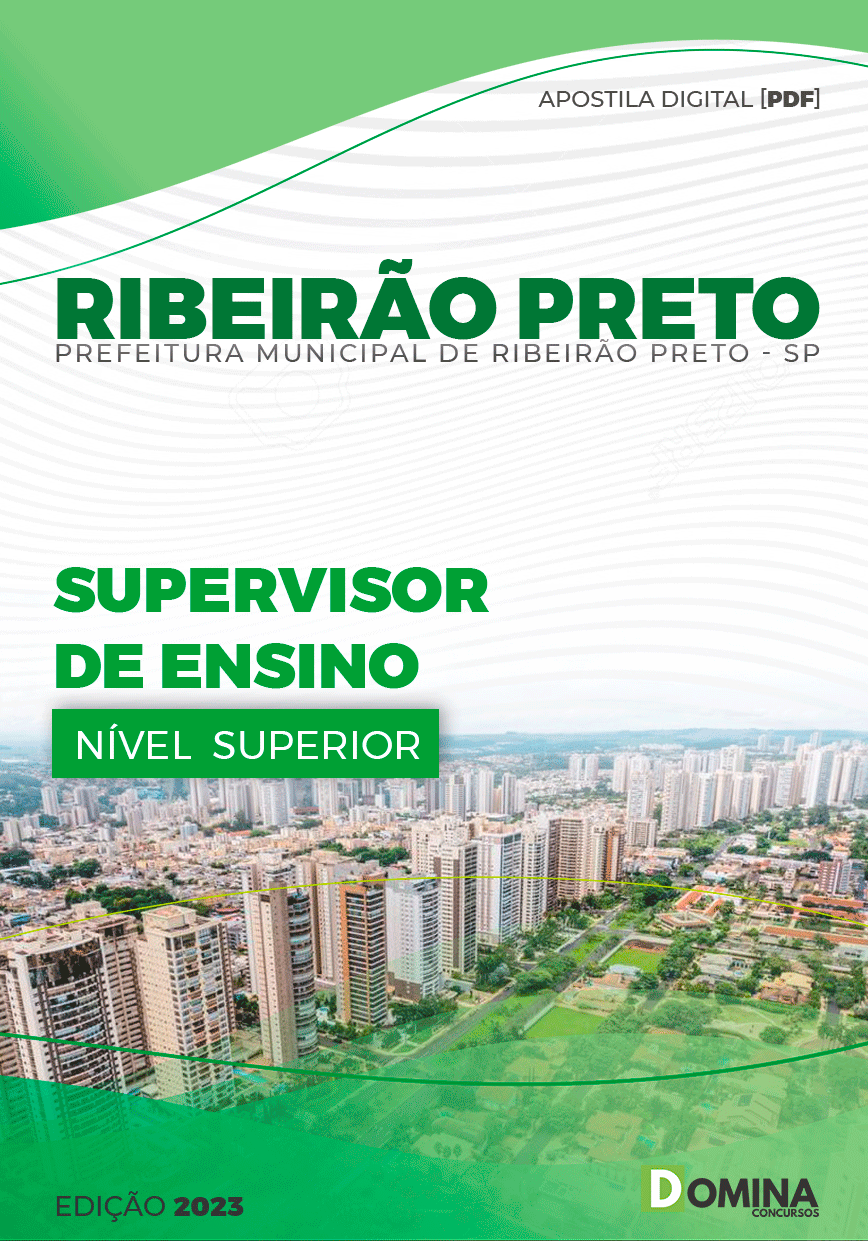 Apostila Pref Ribeirão Preto SP 2023 Supervisor Ensino