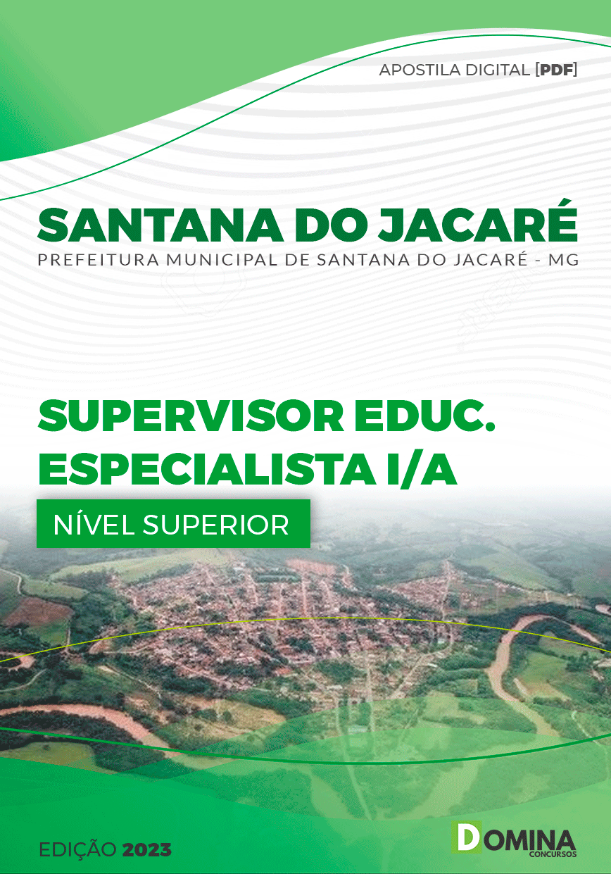 Apostila Pref Santana Jacaré MG 2023 Supervisor Educação Especialista