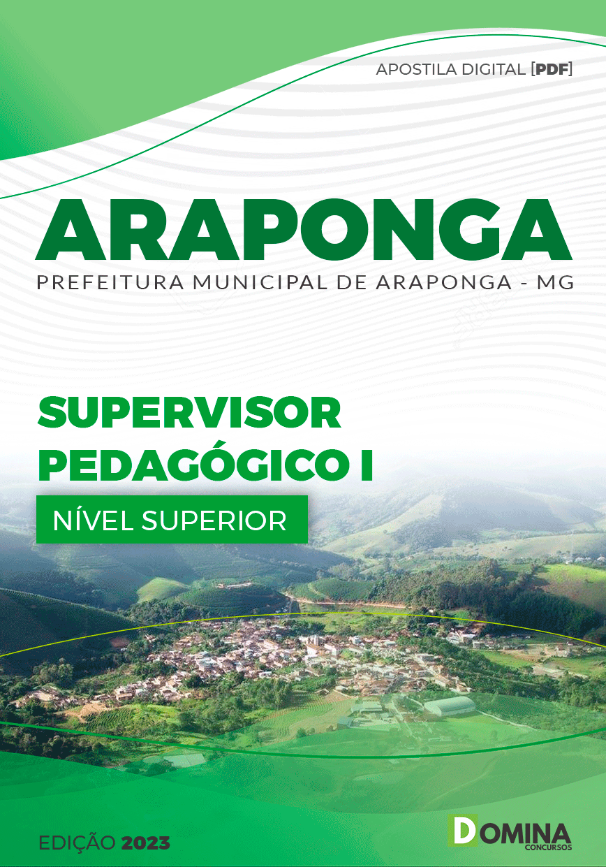 Apostila Pref Araponga MG 2023 Supervisor Pedagógico I