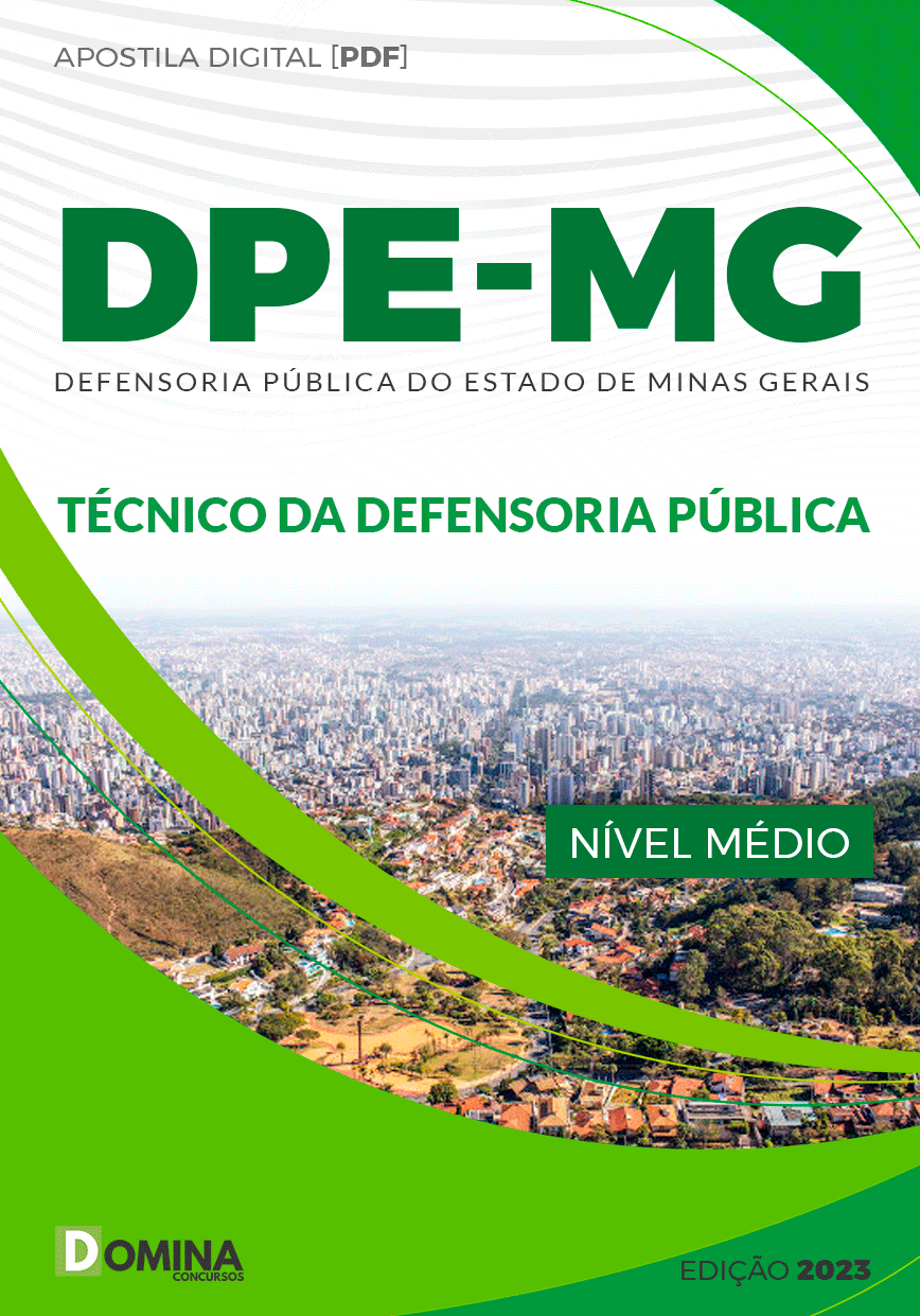 Apostila Concurso DPE MG 2023 Técnico Defensoria Pública