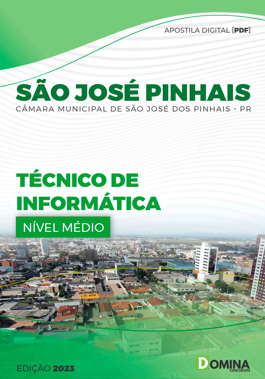 Apostila Câmara São José dos Pinhais PR 2023 Técnico Informática